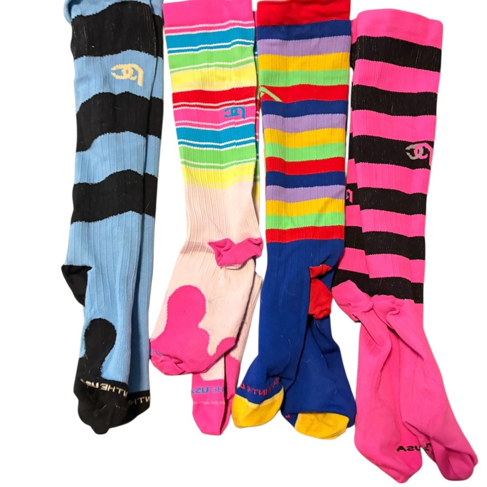 Colorful Striped Women's Socks Set